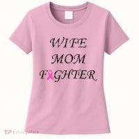 Breast Cancer Wife Mom Fighter Women's T-Shirt thumb 0