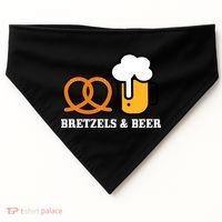 Bretzels And Beer Funny Oktoberfest USA-Made Doggie Bandana thumb 0