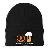 Bretzels And Beer Funny Oktoberfest Beanie thumb 0