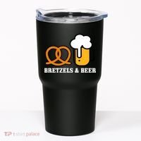 Bretzels And Beer Funny Oktoberfest Tumbler thumb 0