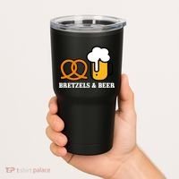 Bretzels And Beer Funny Oktoberfest Tumbler thumb 2