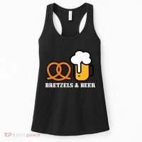 Bretzels And Beer Funny Oktoberfest Women's Tank Top thumb 0
