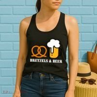 Bretzels And Beer Funny Oktoberfest Women's Tank Top thumb 2