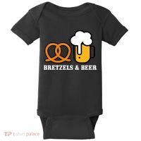 Bretzels And Beer Funny Oktoberfest Baby Bodysuit thumb 0