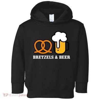 Bretzels And Beer Funny Oktoberfest Toddler Hoodie