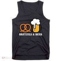 Bretzels And Beer Funny Oktoberfest Tank Top thumb 0