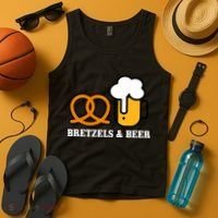 Bretzels And Beer Funny Oktoberfest Tank Top thumb 4