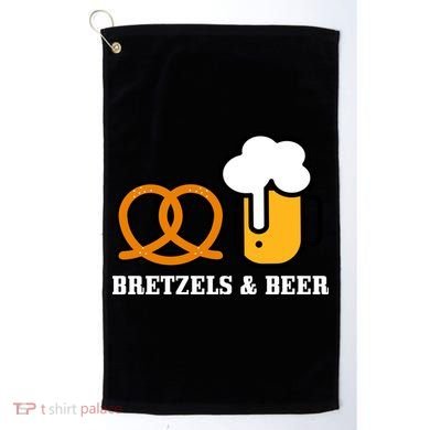Bretzels And Beer Funny Oktoberfest Golf Towel