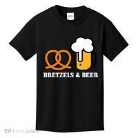 Bretzels And Beer Funny Oktoberfest Kids T-Shirt thumb 0