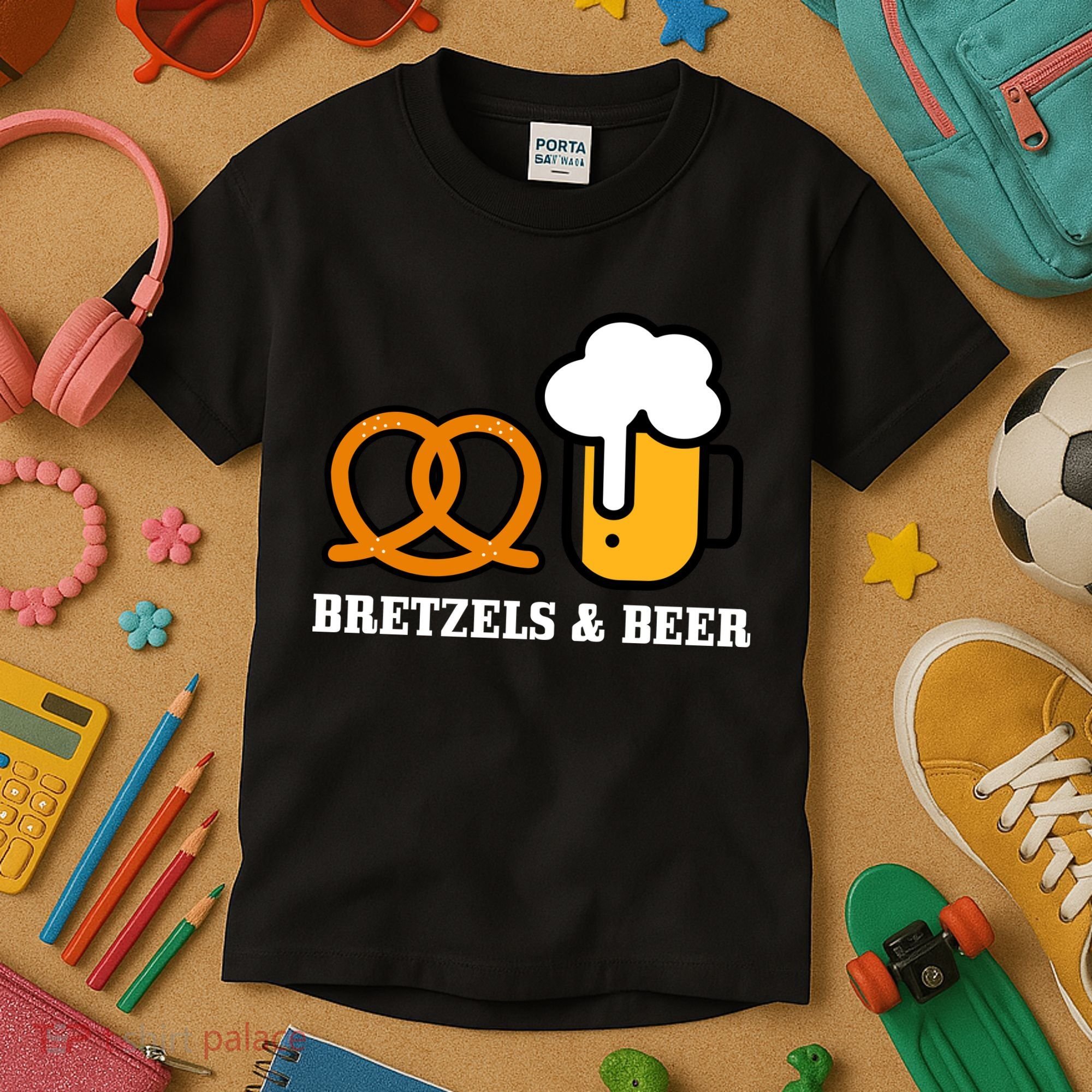 Bretzels And Beer Funny Oktoberfest Kids T-Shirt