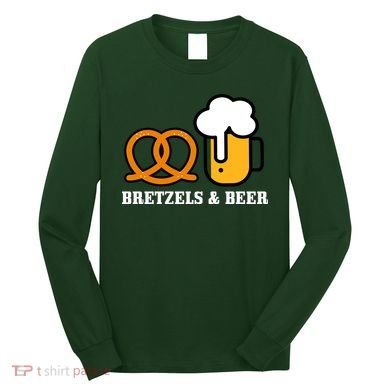 Bretzels And Beer Funny Oktoberfest Long Sleeve Shirt