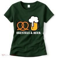 Bretzels And Beer Funny Oktoberfest Women's T-Shirt thumb 0
