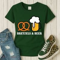 Bretzels And Beer Funny Oktoberfest Women's T-Shirt thumb 3