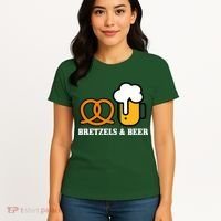 Bretzels And Beer Funny Oktoberfest Women's T-Shirt thumb 4