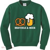 Bretzels And Beer Funny Oktoberfest Kids Sweatshirt thumb 0