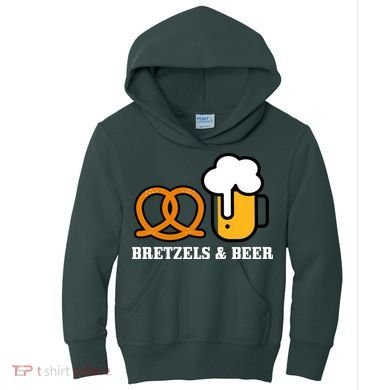 Bretzels And Beer Funny Oktoberfest Kids Hoodie