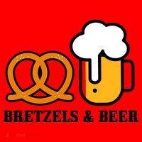 Bretzels And Beer Funny Oktoberfest Santa Hat thumb 1