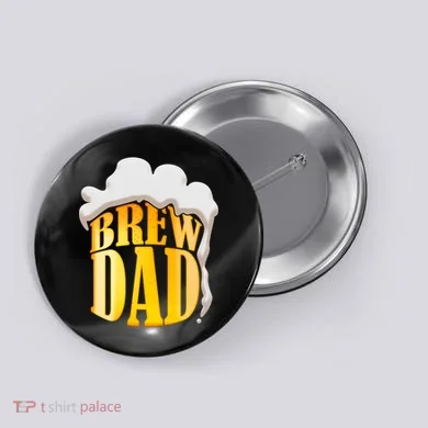 Brew Dad Matching Design Button