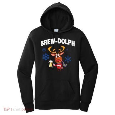Brew-Dolph Christmas Reindeer Women's Hoodie