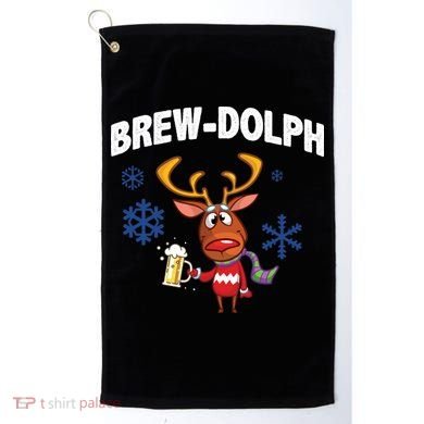 Brew-Dolph Christmas Reindeer Golf Towel