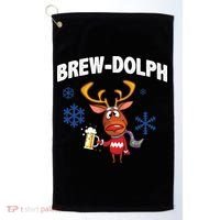Brew-Dolph Christmas Reindeer Golf Towel thumb 0