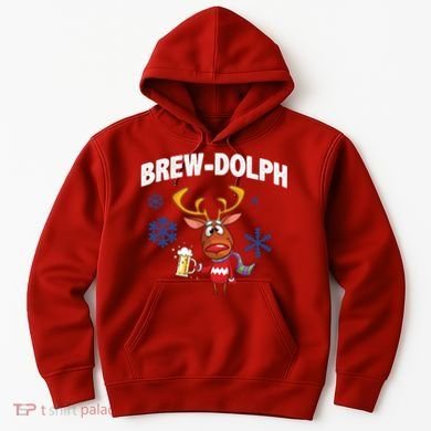 Brew-Dolph Christmas Reindeer Hoodie