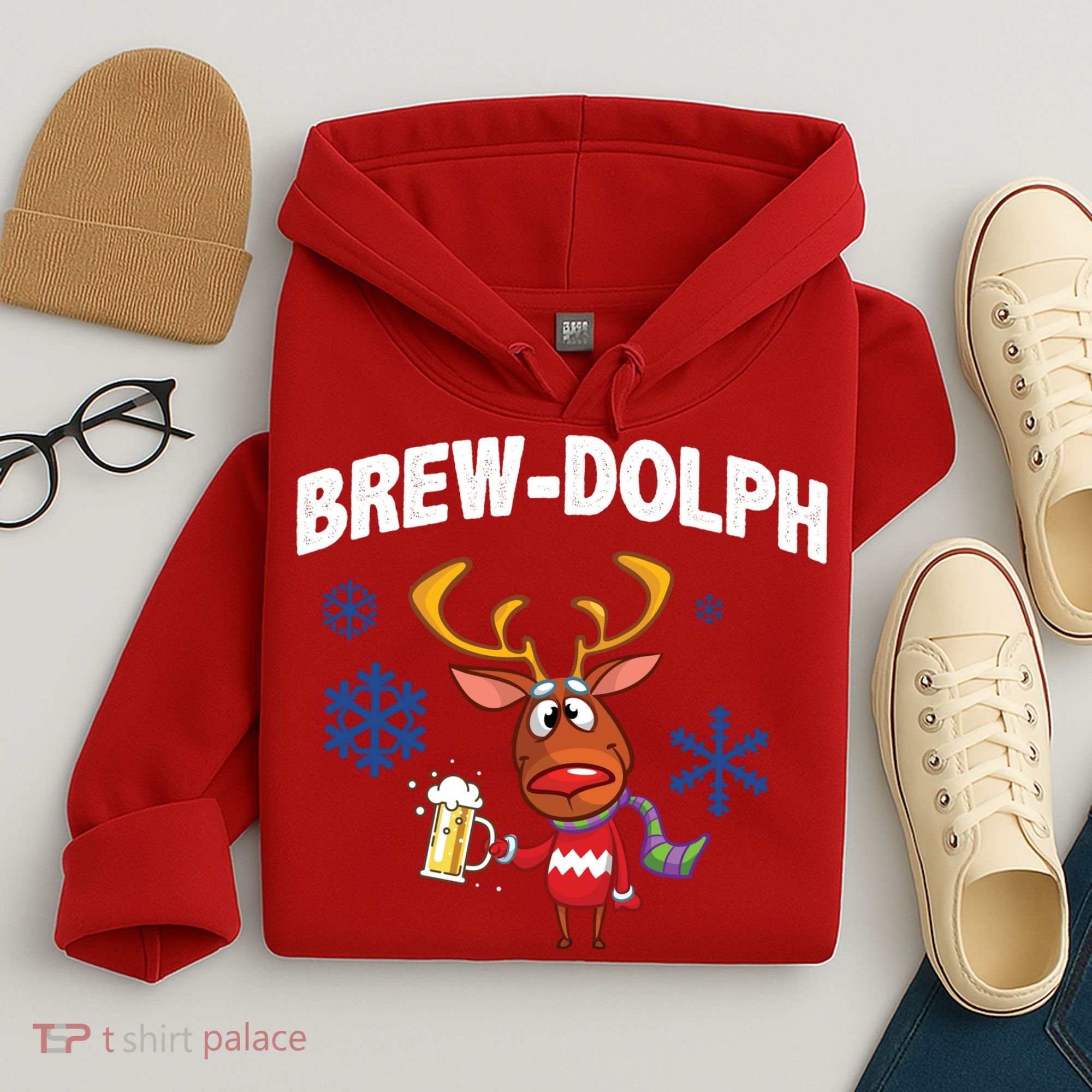 Brew-Dolph Christmas Reindeer Hoodie