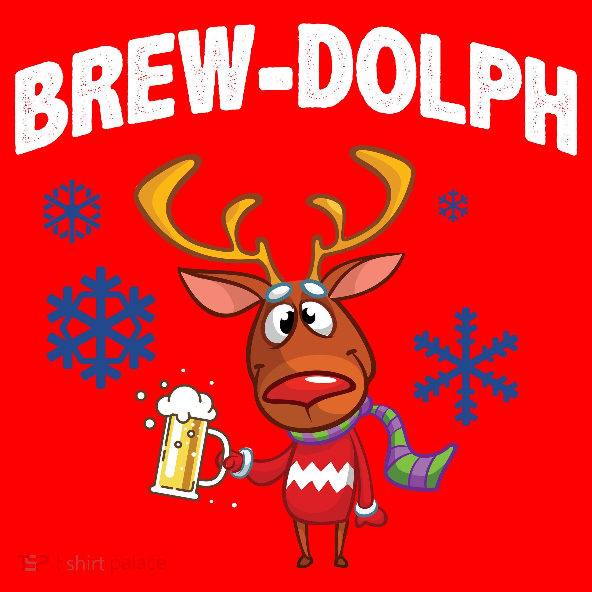 Brew-Dolph Christmas Reindeer Apron