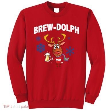 Brew-Dolph Christmas Reindeer Sweatshirt