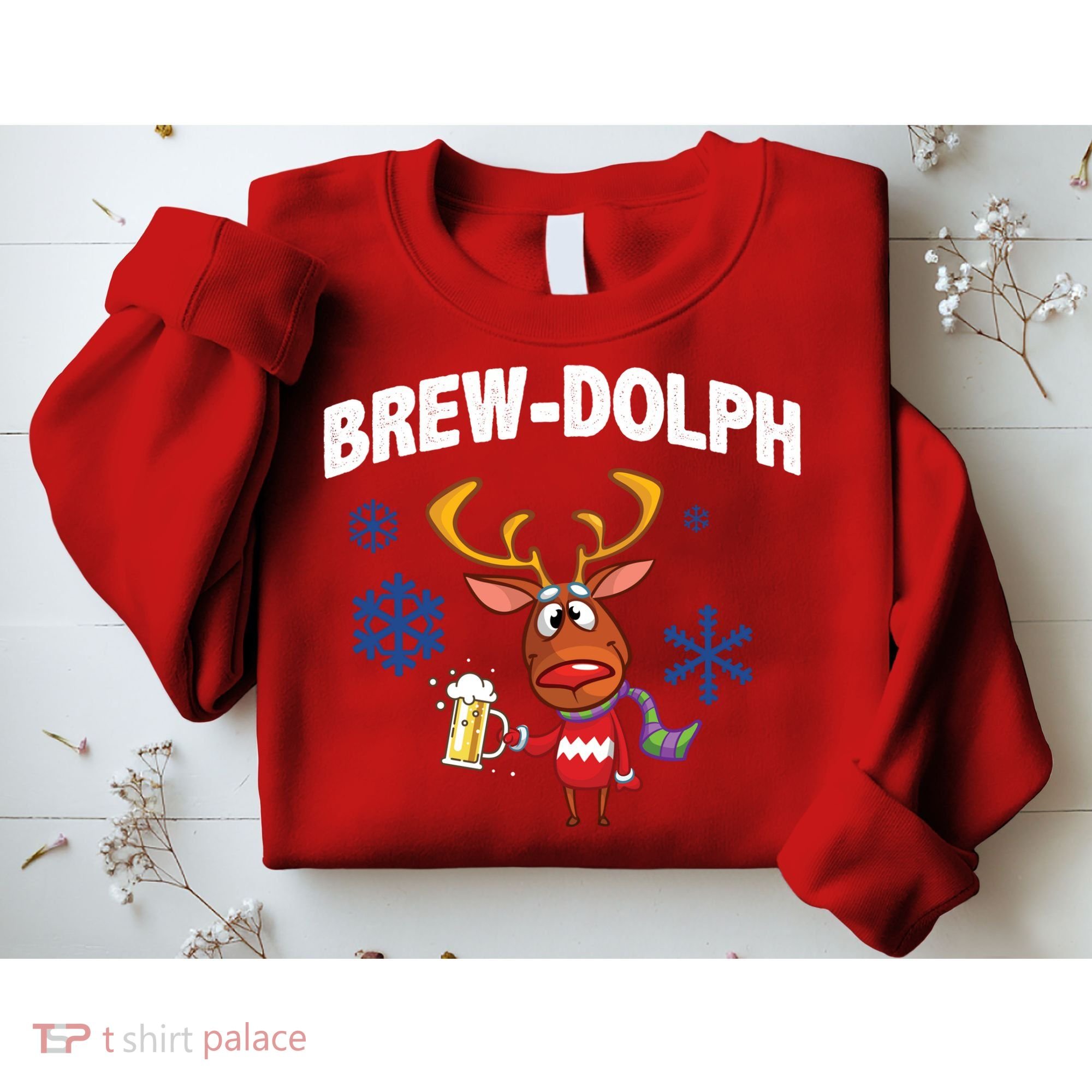 Brew-Dolph Christmas Reindeer Sweatshirt
