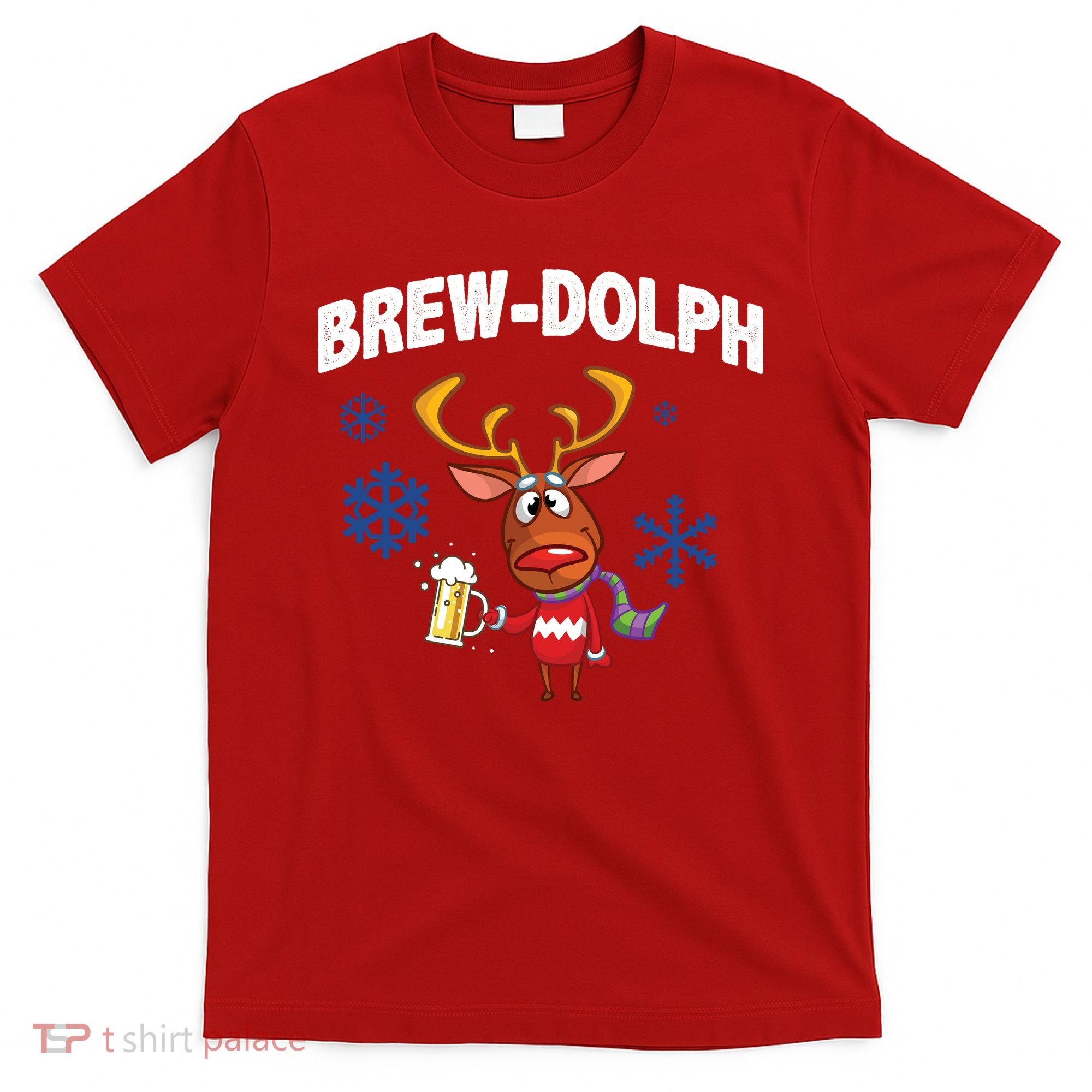 Brew-Dolph Christmas Reindeer T-Shirt