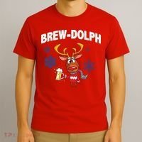 Brew-Dolph Christmas Reindeer T-Shirt thumb 3