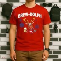 Brew-Dolph Christmas Reindeer T-Shirt thumb 6
