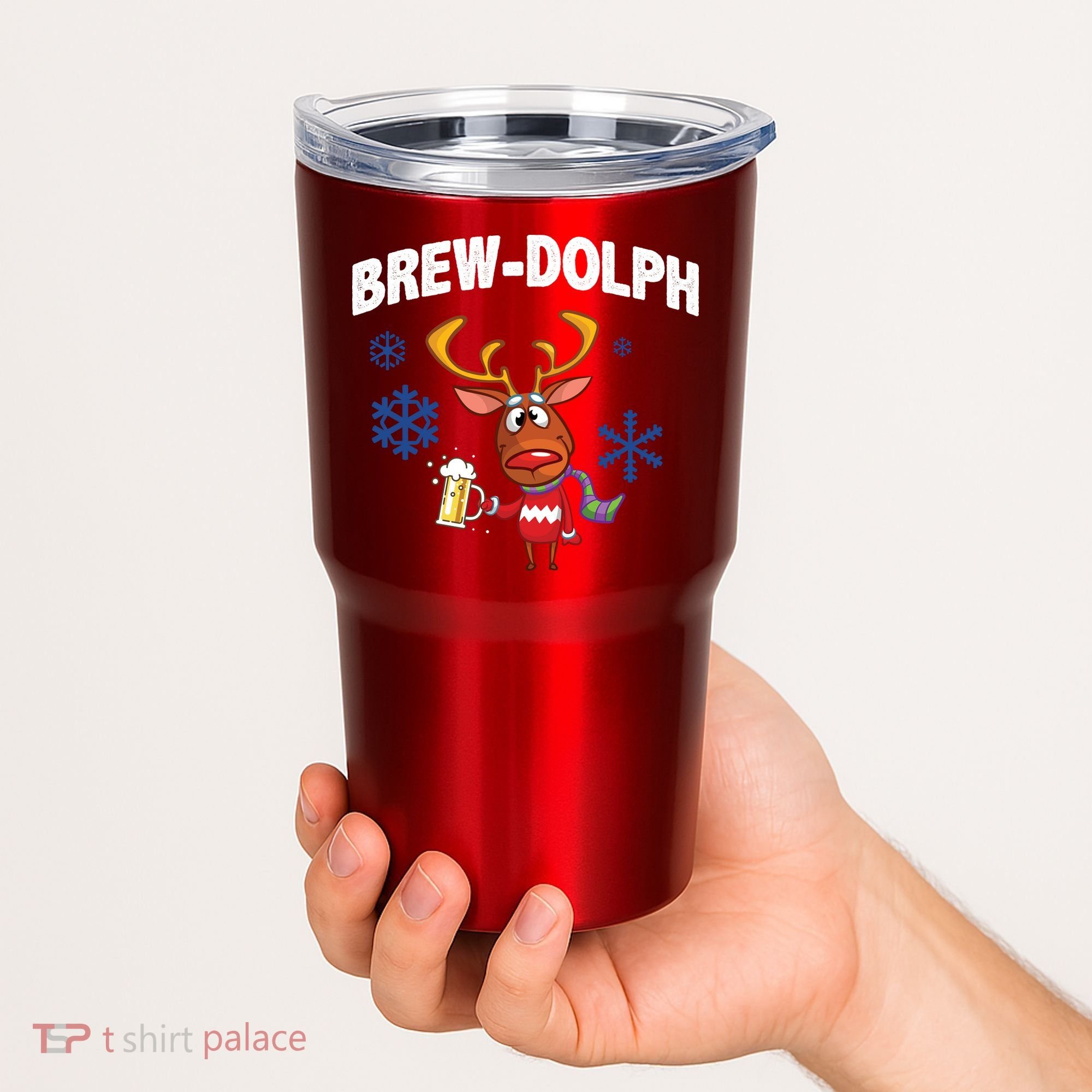 Brew-Dolph Christmas Reindeer Tumbler
