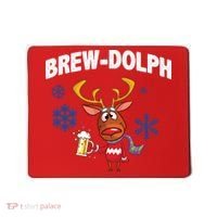 Brew-Dolph Christmas Reindeer Mousepad thumb 0