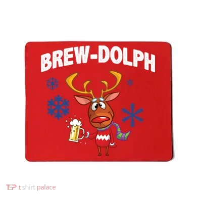 Brew-Dolph Christmas Reindeer Mousepad