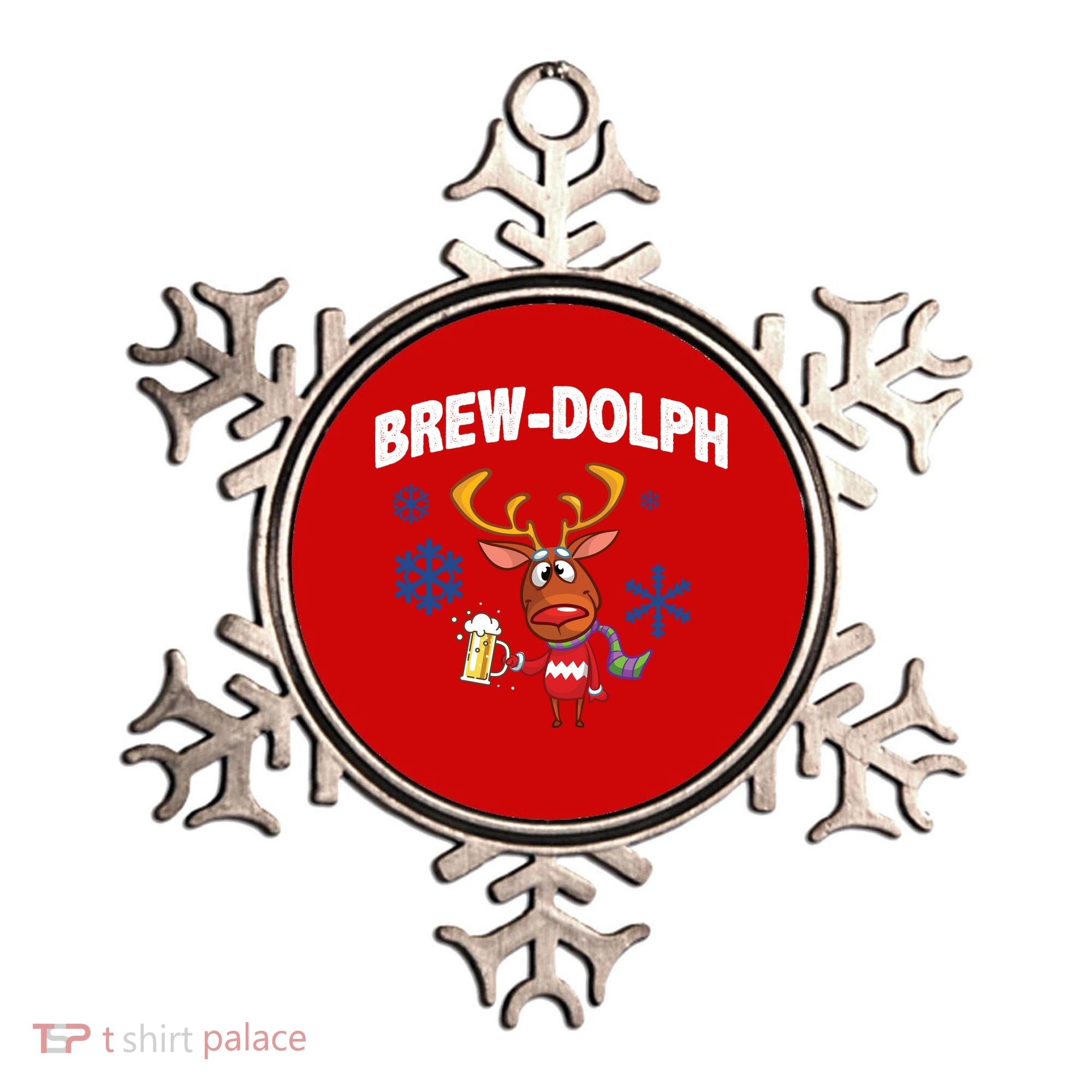 Brew-Dolph Christmas Reindeer Ornament