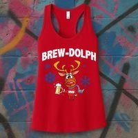 Brew-Dolph Christmas Reindeer Women's Tank Top thumb 3