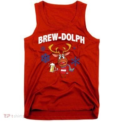 Brew-Dolph Christmas Reindeer Tank Top