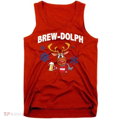 Brew-Dolph Christmas Reindeer Tank Top