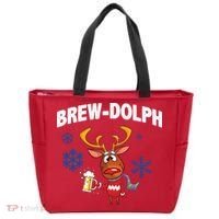 Brew-Dolph Christmas Reindeer Tote Bag thumb 0