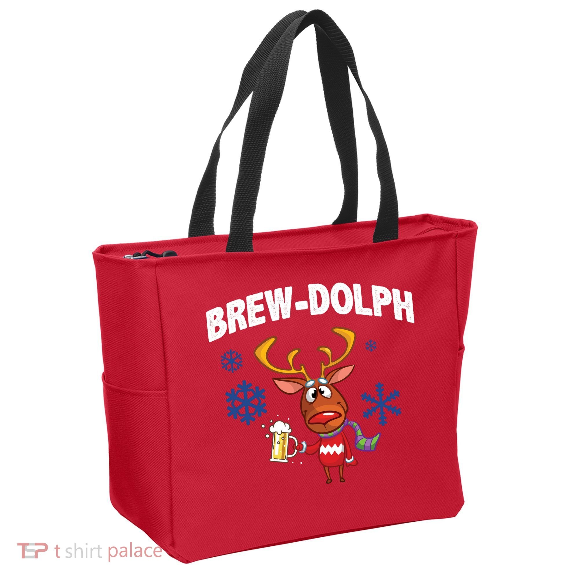 Brew-Dolph Christmas Reindeer Tote Bag
