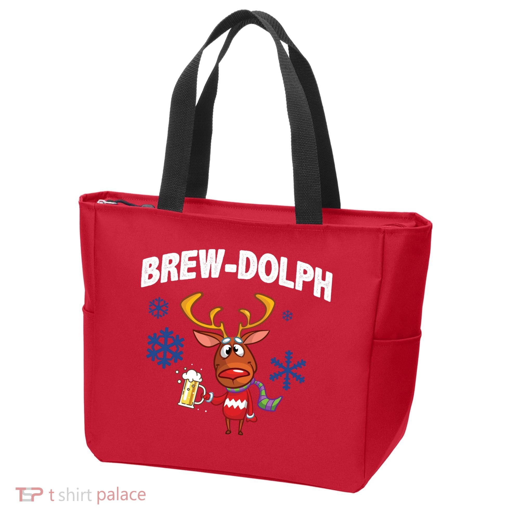 Brew-Dolph Christmas Reindeer Tote Bag
