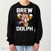 Brew Dolph Red Nose Reindeer Women's Sweatshirt thumb 0