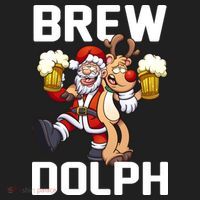 Brew Dolph Red Nose Reindeer Women's Sweatshirt thumb 2