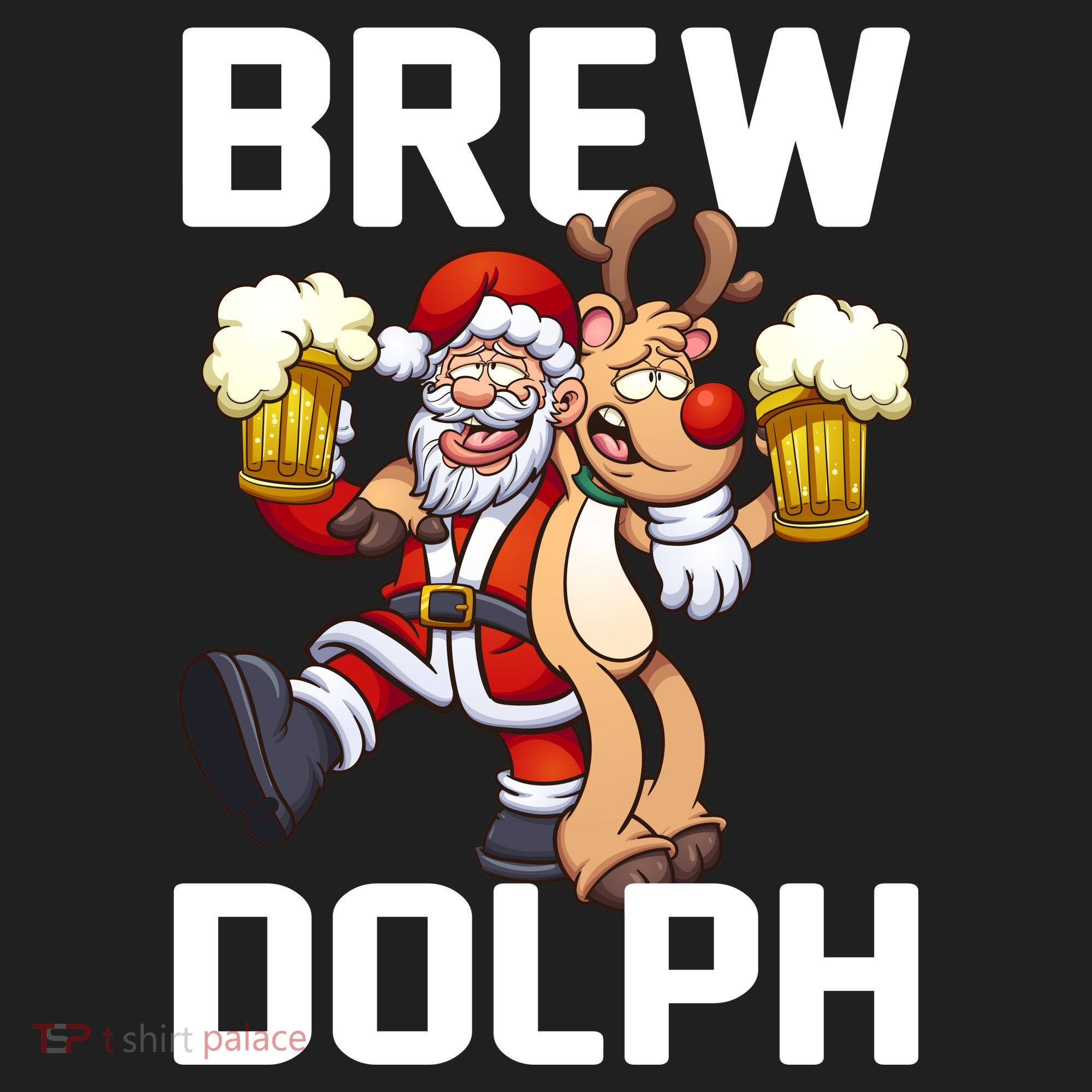 Brew Dolph Red Nose Reindeer Women's Sweatshirt