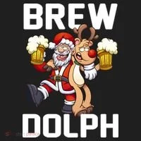 Brew Dolph Red Nose Reindeer Women's Sweatshirt thumb 2