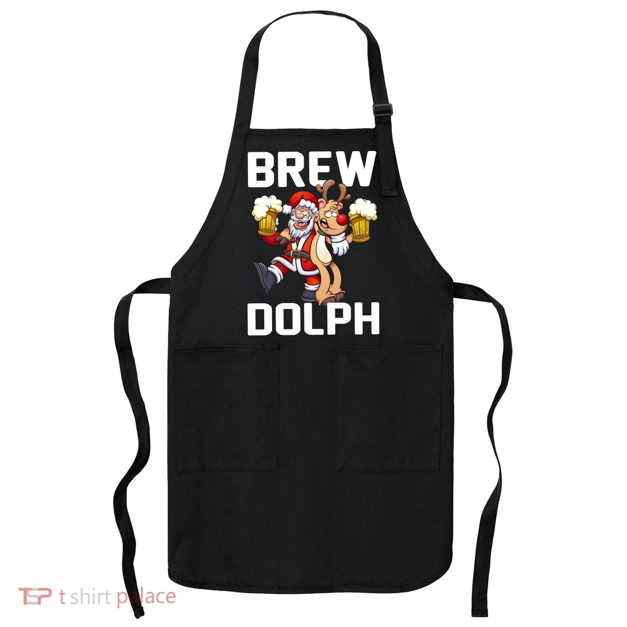 Brew Dolph Red Nose Reindeer Apron