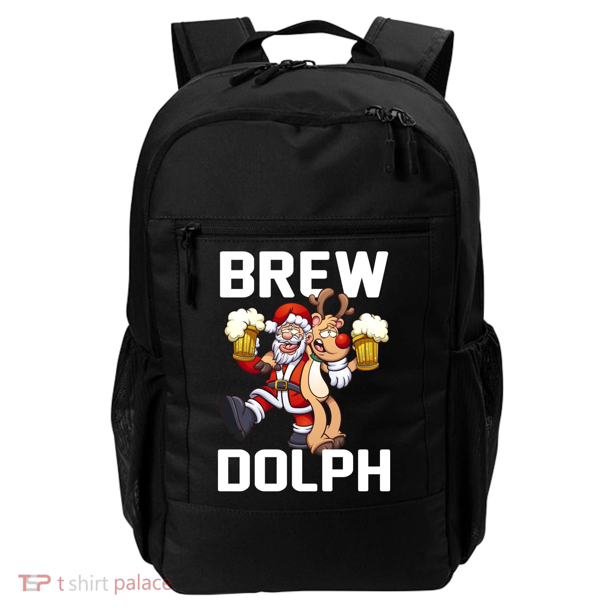Brew Dolph Red Nose Reindeer Backpack