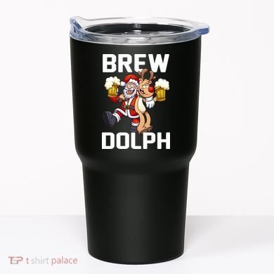 Brew Dolph Red Nose Reindeer Tumbler